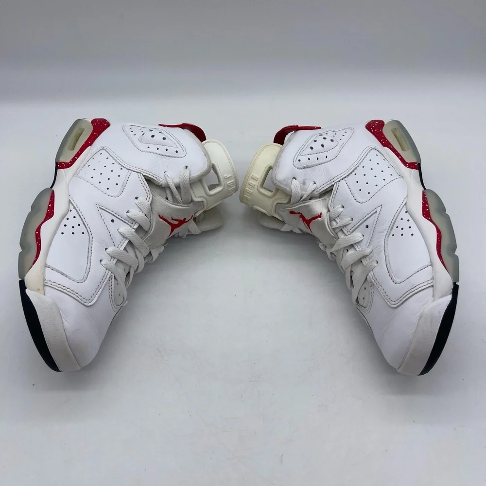 Nike Air Jordan 6 Retro GS‎ 384665-162 Youth Size 6Y Shoes 'Red Oreo' Sneakers